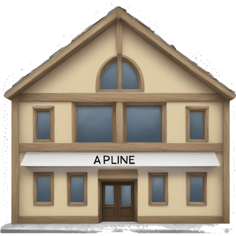 a frame alpine art gallery building emoji