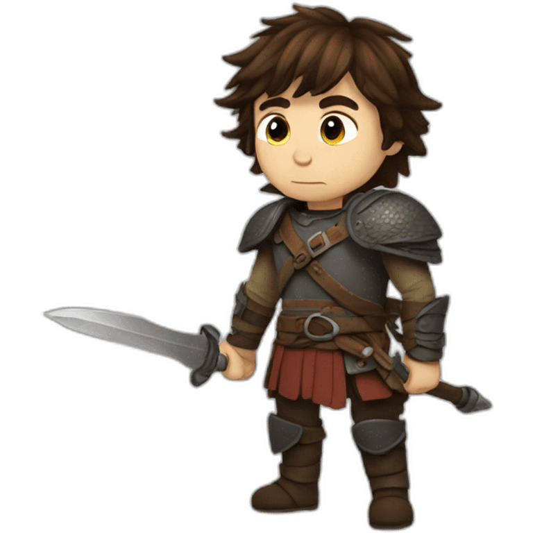 Hiccup ready for battle emoji