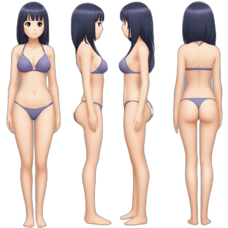 hinata hyuga full body pawg micro bikini back focus emoji