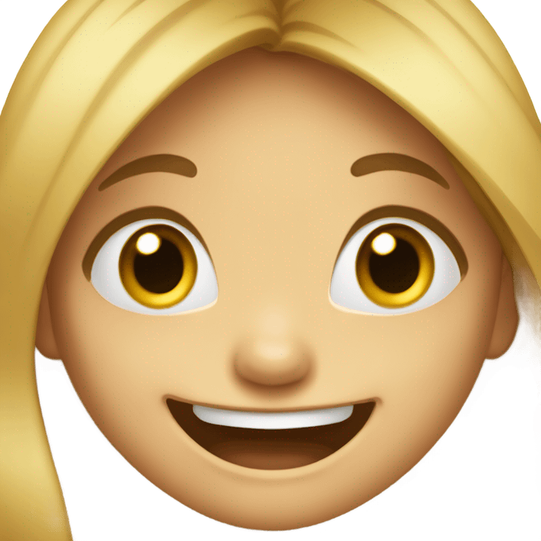 Girl laughing out lo emoji