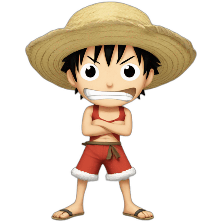 luffy from one piece angry emoji