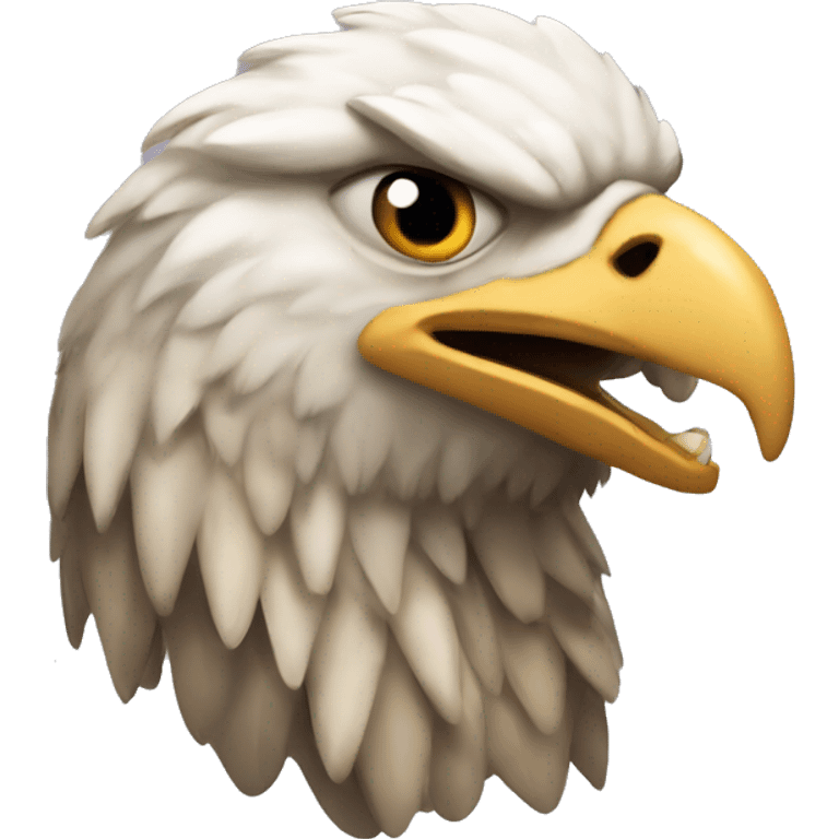 eagle with crocodile's head emoji