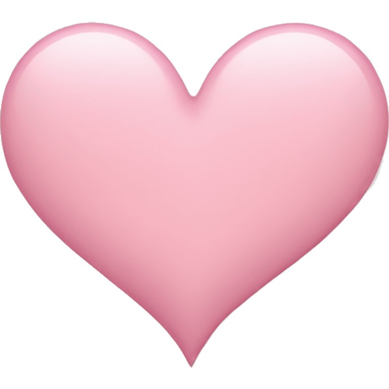 Light pink heart  emoji