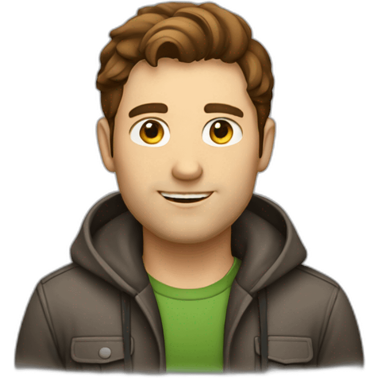 male developer with brown hair emoji