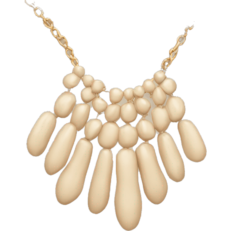 beige necklace emoji