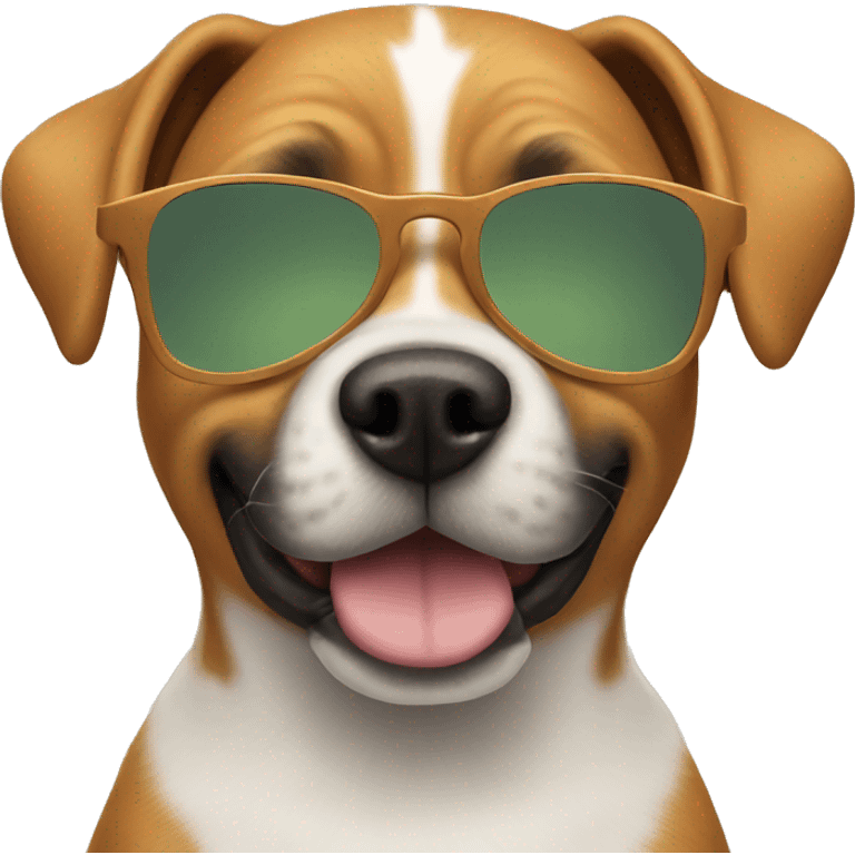 dog with sunglasses emoji