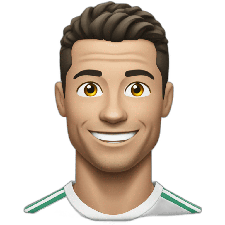 Cristiano Ronaldo happy emoji