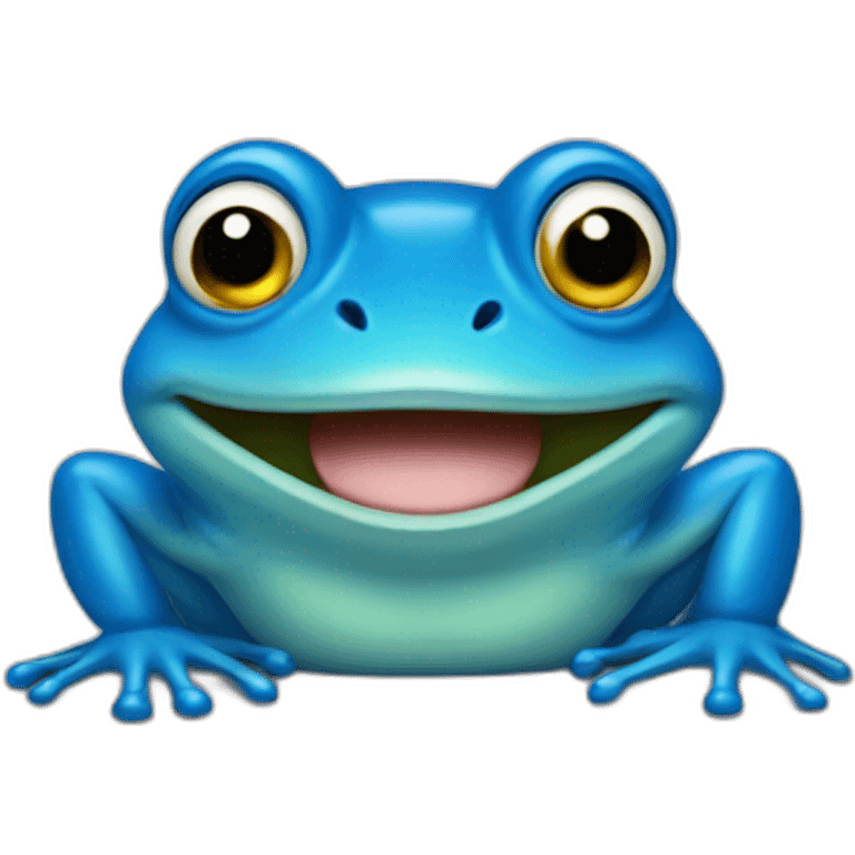 blue frog emoji