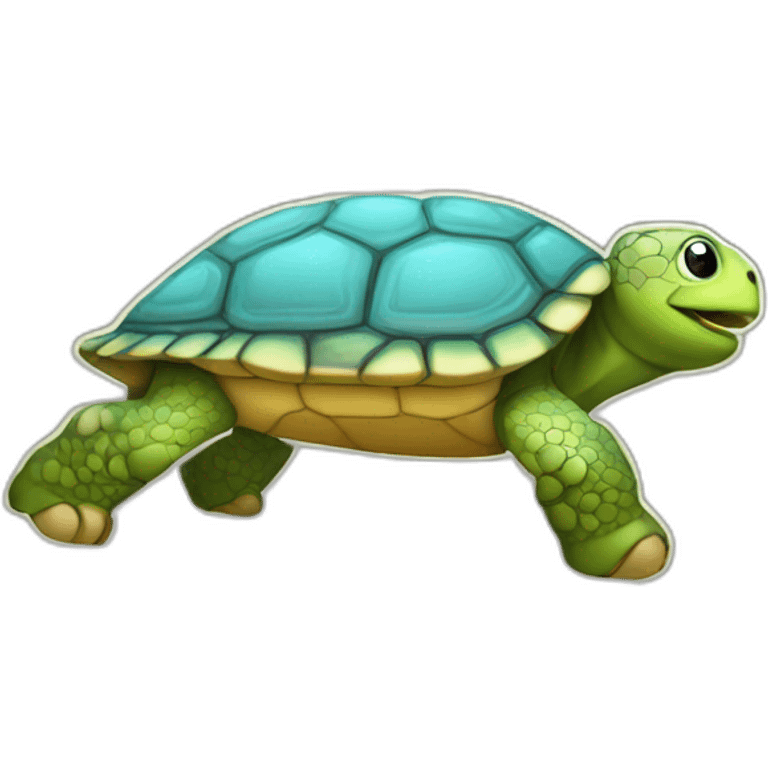 tortue sur chevale emoji