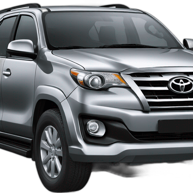 Car model Toyota fortuner  2012 grey emoji