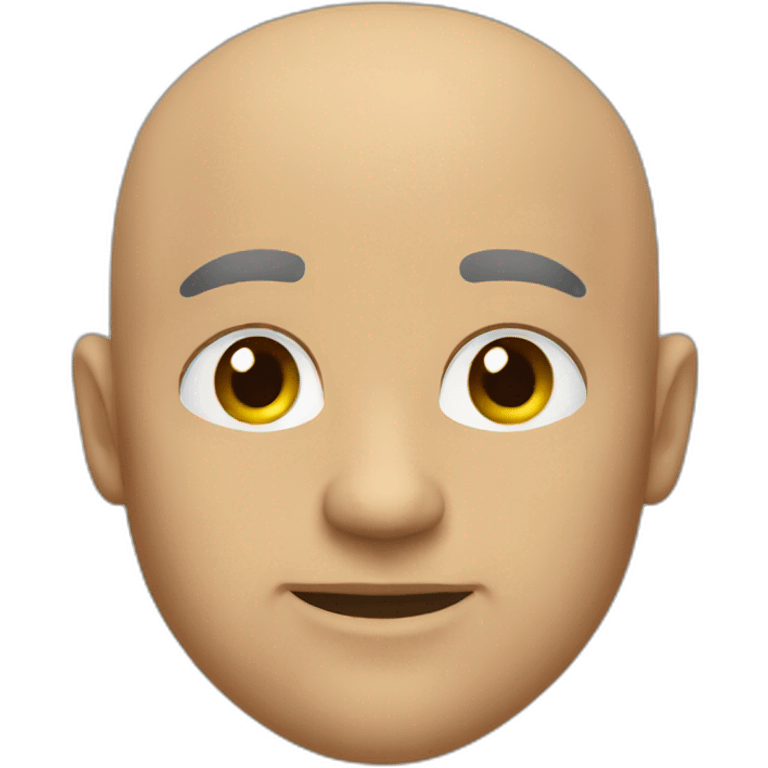 Bald head warrior emoji