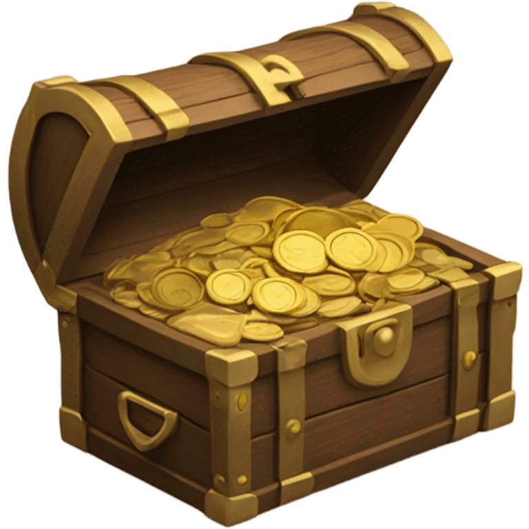 minimal chest of coins emoji