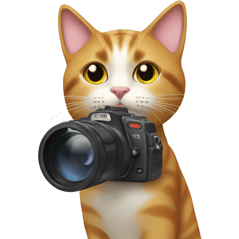 cat and videocamera emoji