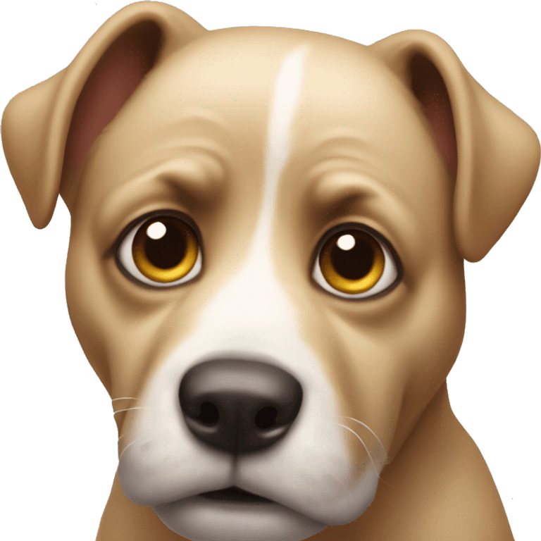 Funny looking dog emoji