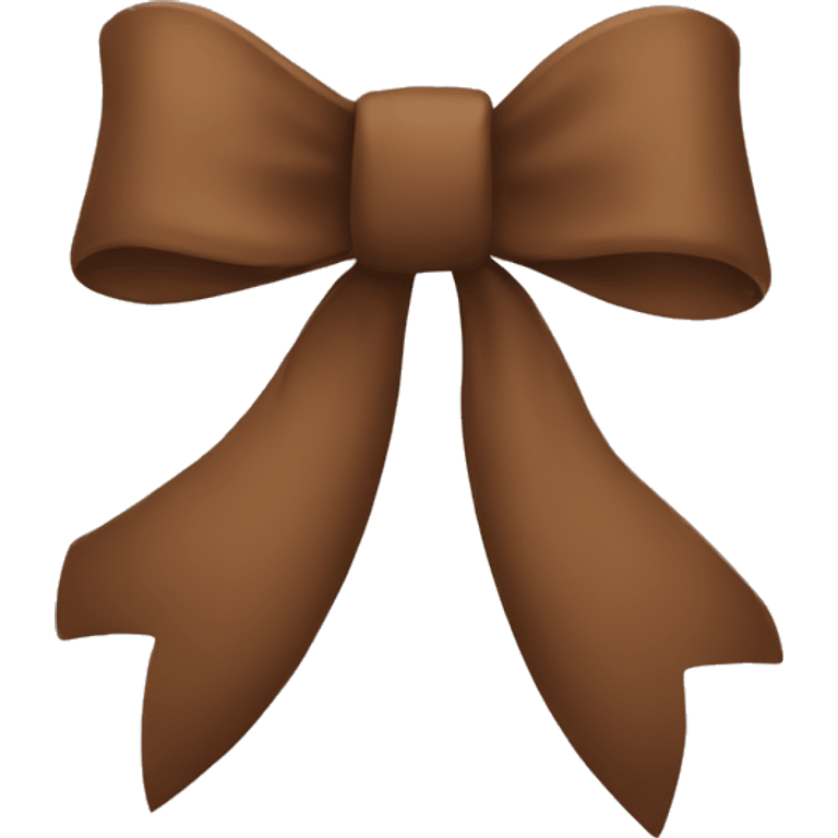 brown bow emoji