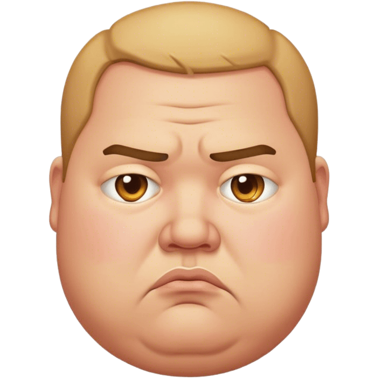 Fat guy sad emoji