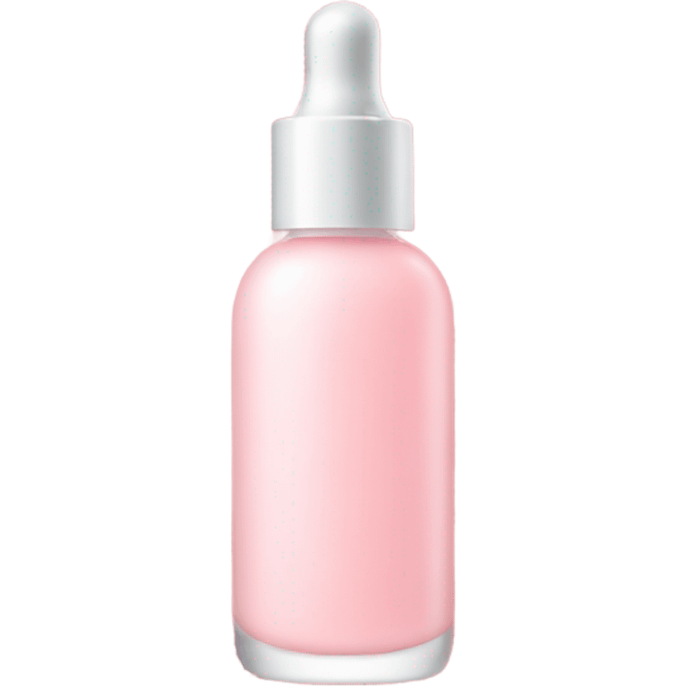 beautiful bottle of face serum light pink color emoji