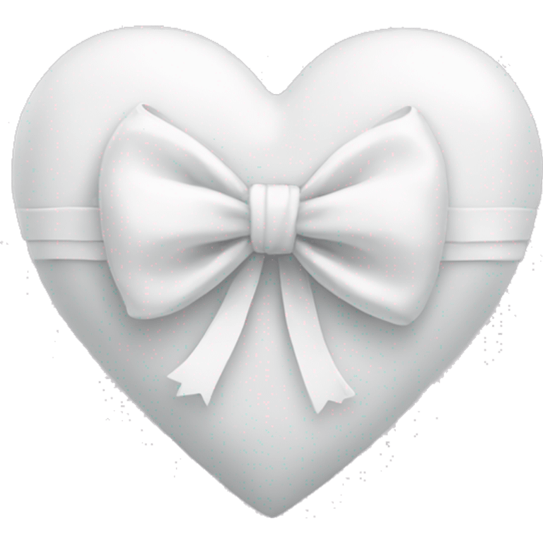 white heart with a bow emoji