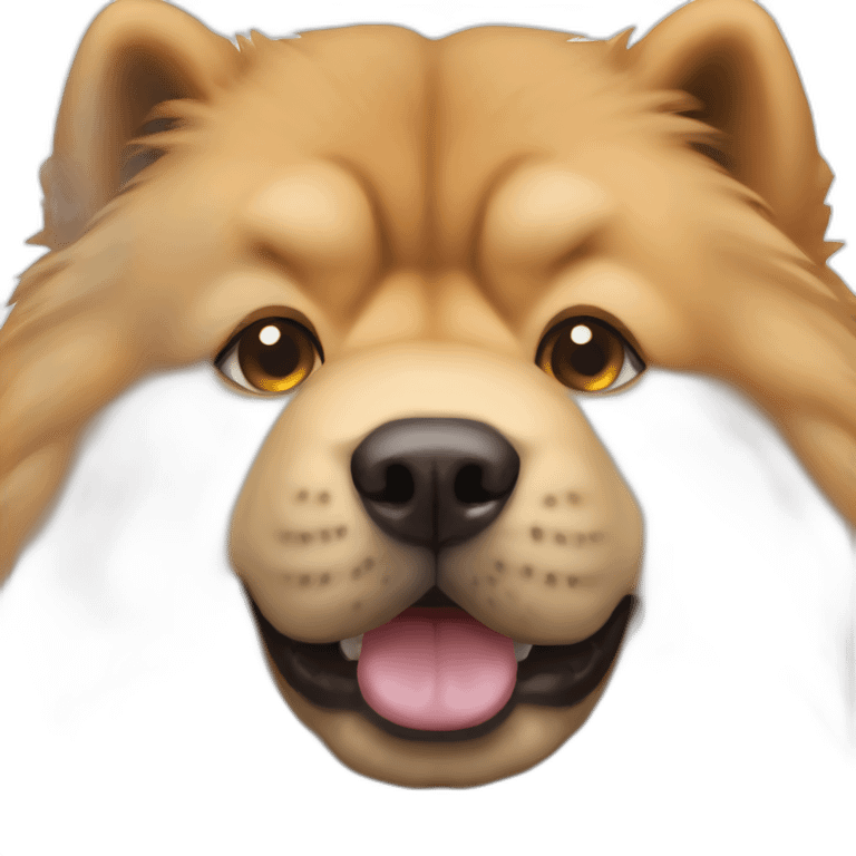 Chow chow dog emoji