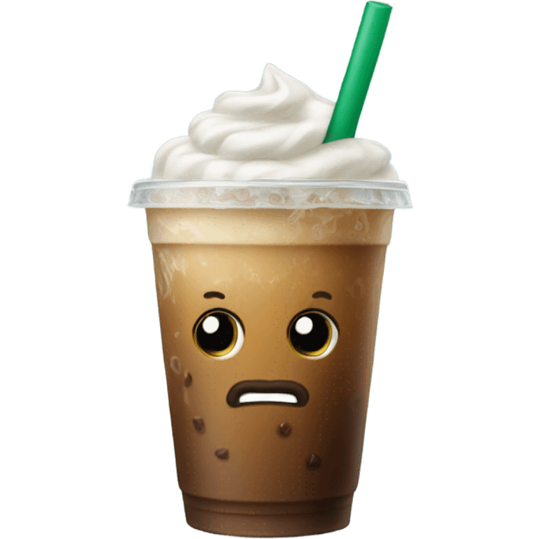 Iced Starbucks coffe emoji