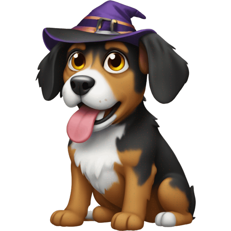 Dog at halloween  emoji