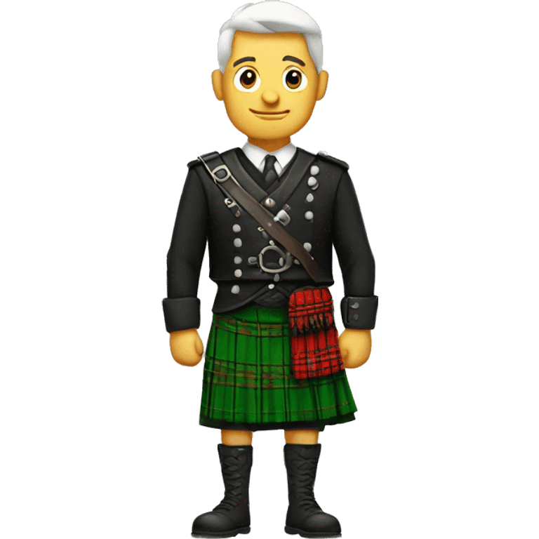 Guy in a kilt emoji