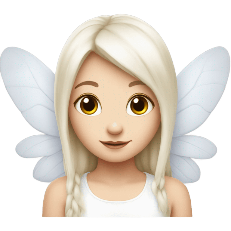 Bunny, white, fairy, wings, girl emoji