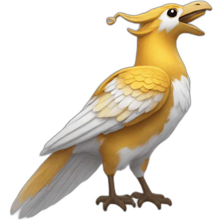 Chat avec une corne et des ailes emoji