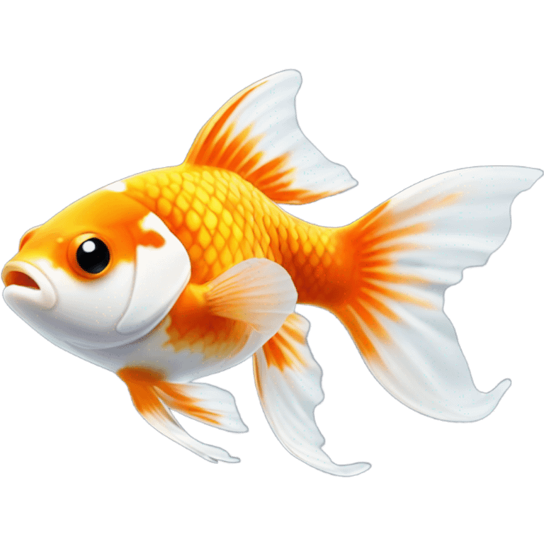 beautiful goldfish cute emoji