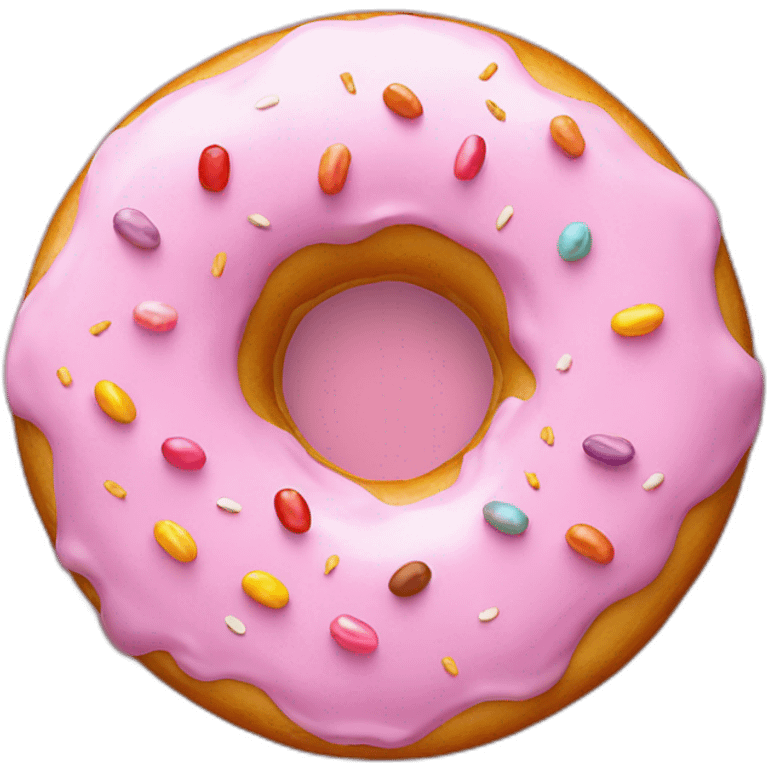 Donut from above Rabbit decoration emoji