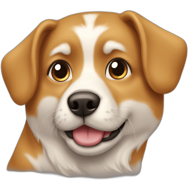 Une maison sur un chien est le chien sur un chat emoji