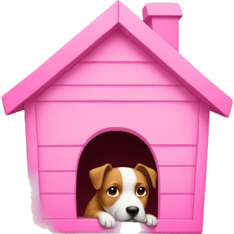 Pink doghouse  emoji