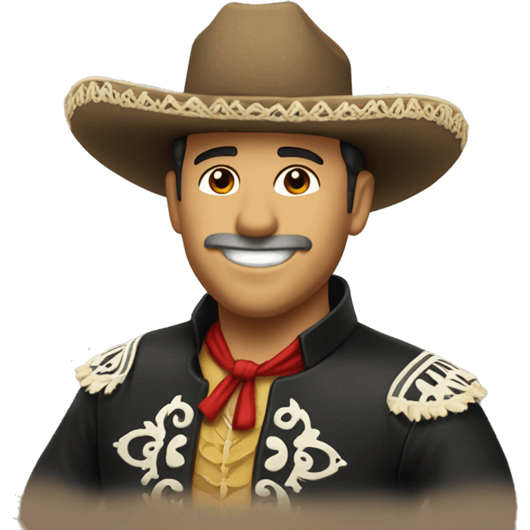 Handsome charro with a good smile emoji