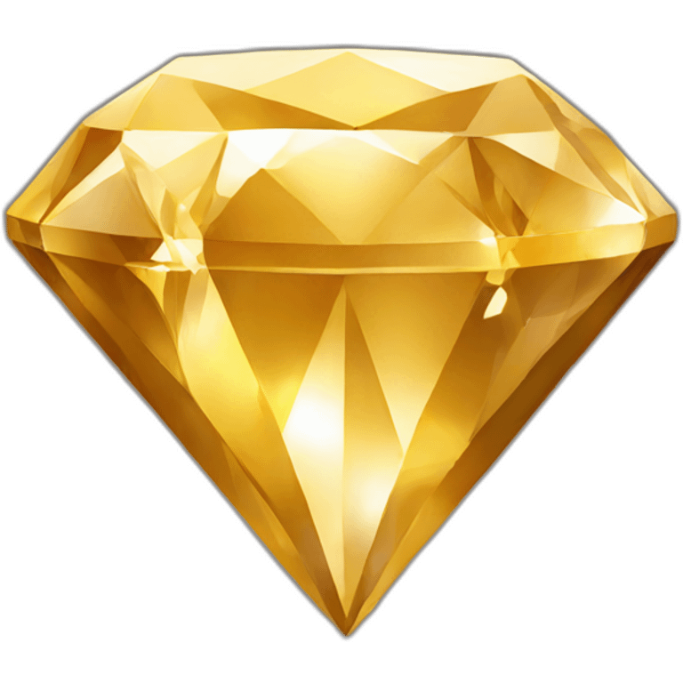 Gold diamond emoji