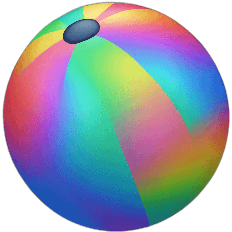 Rainbow ball emoji