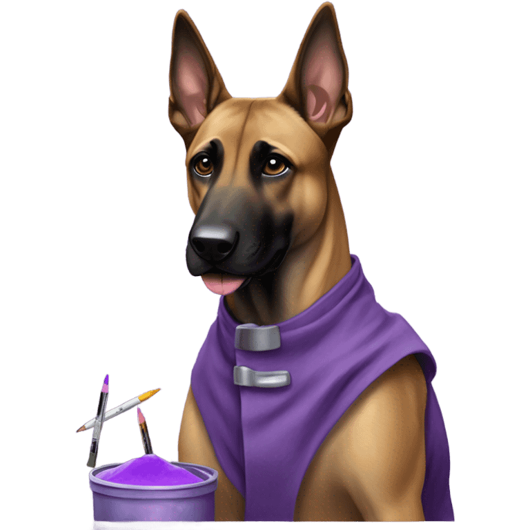 malinois artist purple emoji