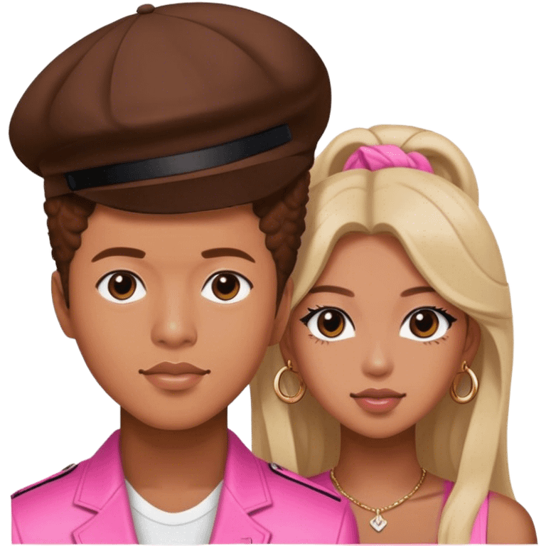 Bruno mars and rose from blackpink emoji