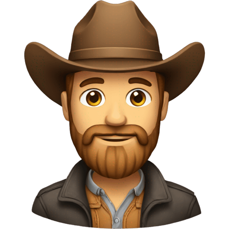 programmer with beard and a cowboy hat emoji