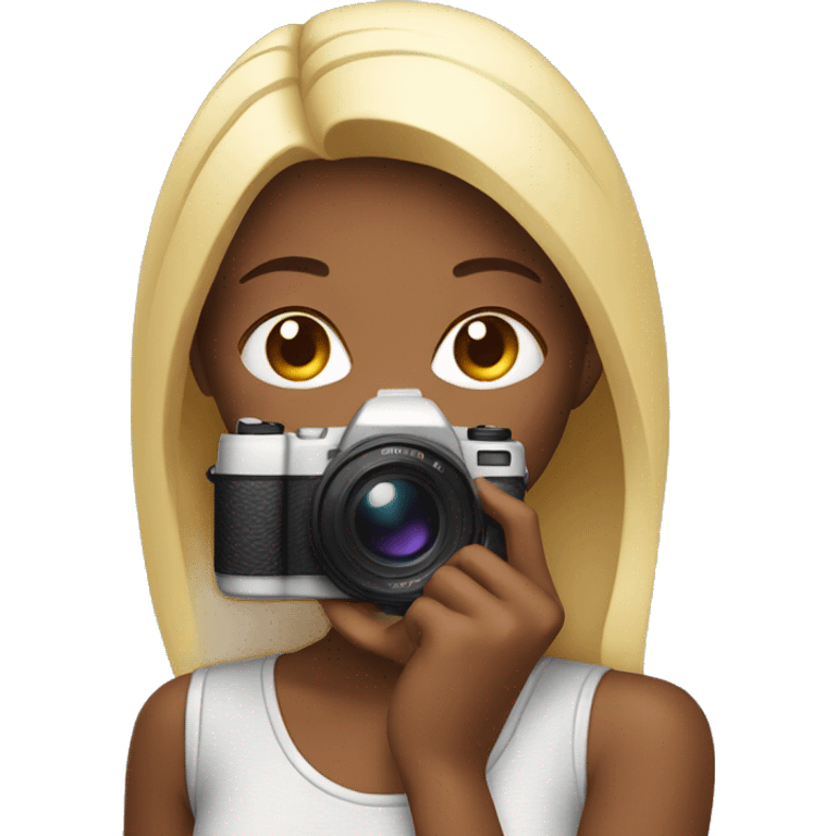 girl with camera  emoji