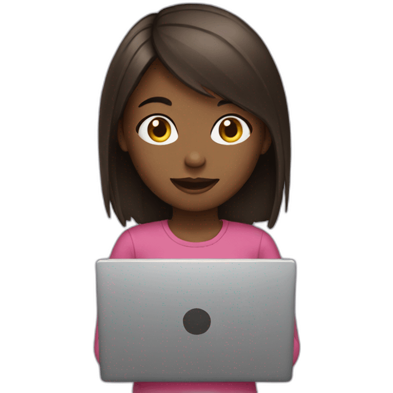 Girl with laptop  emoji