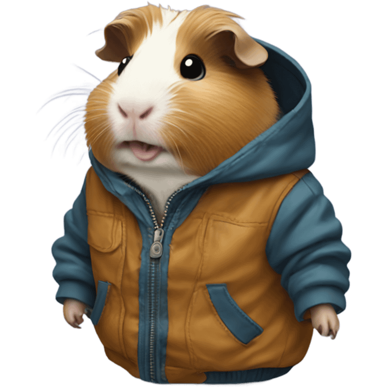 guinea pig with jacket emoji