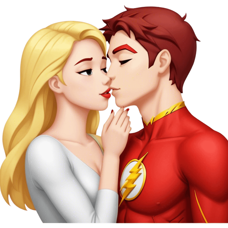 The Flash in Kiss She Flash Girl Romantic *Emoji* emoji