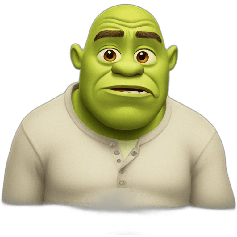 depressed shrek emoji