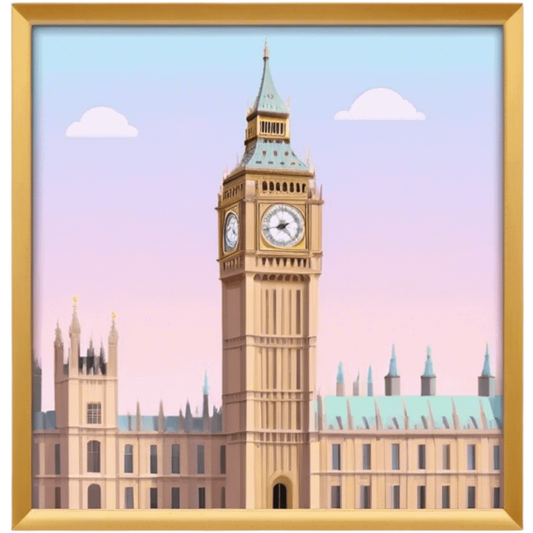 
pastel bigben emoji