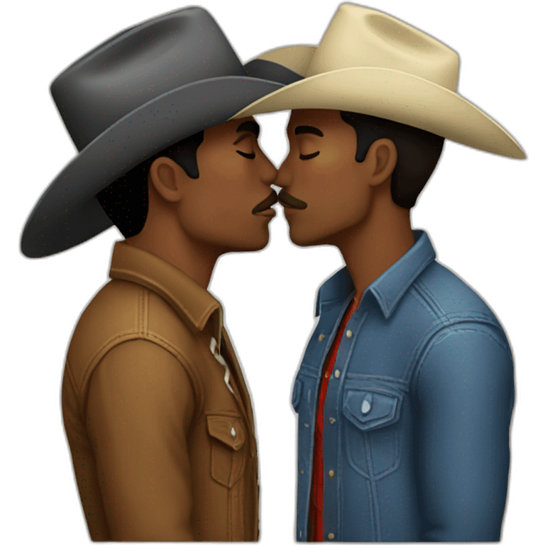 10 cowboys kissing emoji