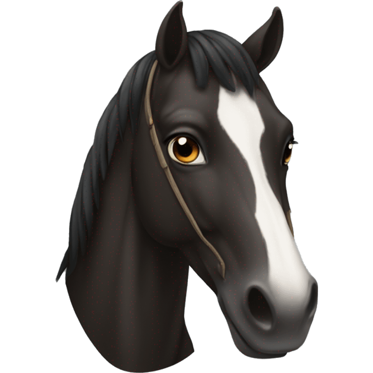 caballo negro emoji