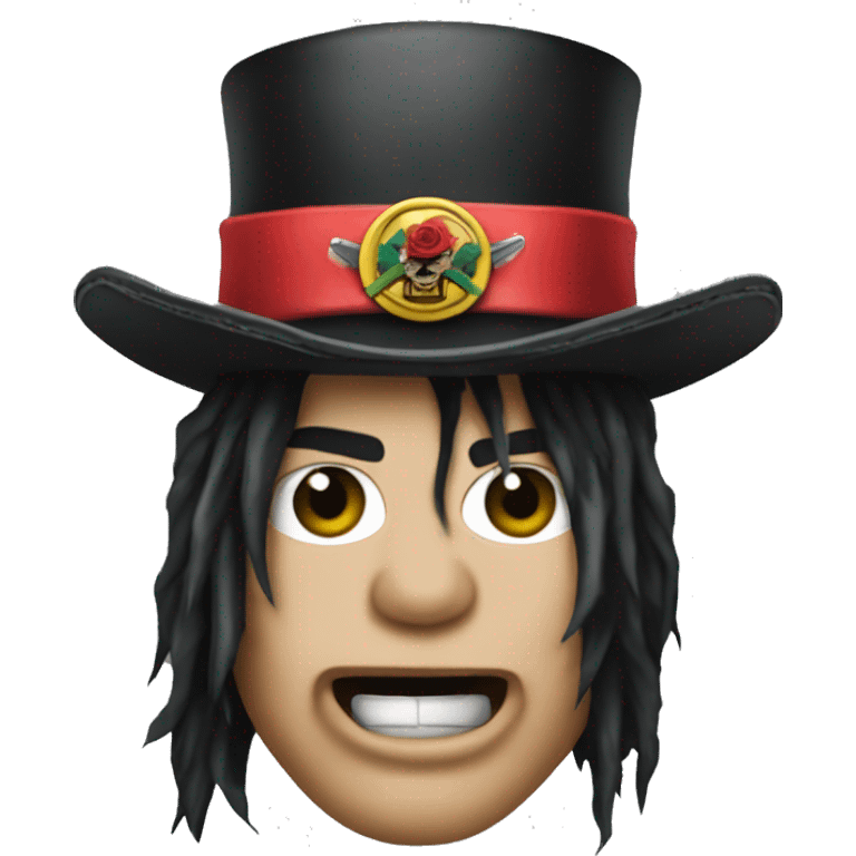 Slash from Guns'N'Roses face emoji