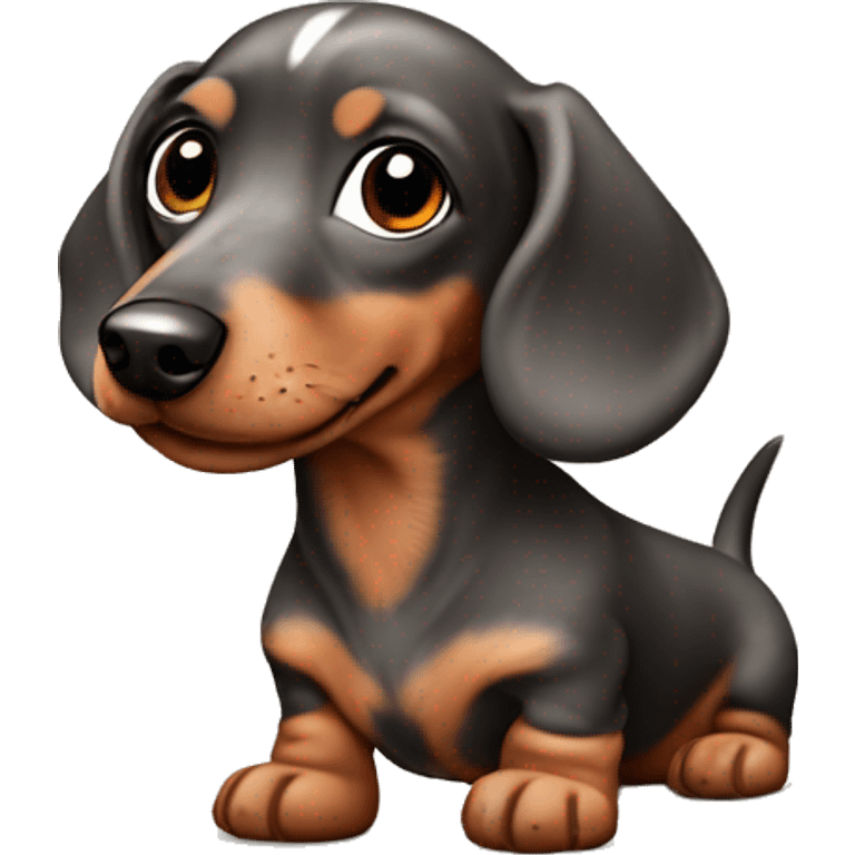 Tan merle mini dachshund emoji