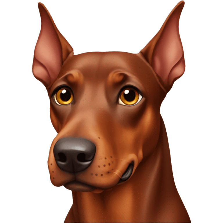 Red Doberman pinscher  emoji