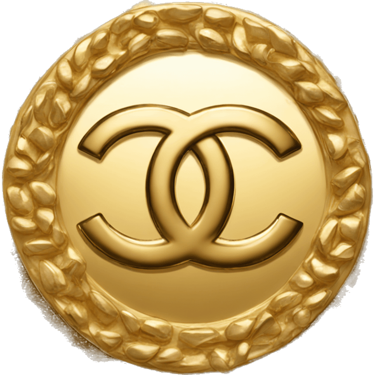 Chanel golden logo emoji